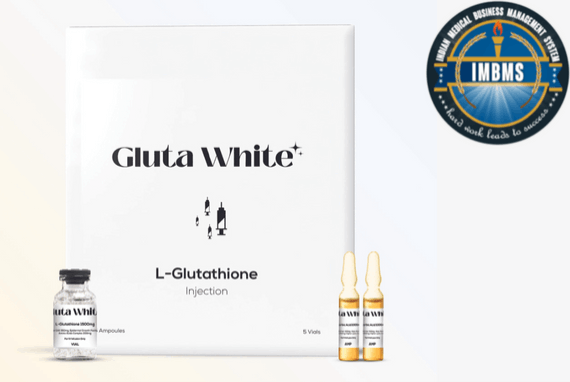 Gluta White Glutathione Skin Whitening and Anti Aging 5 Sessions Injection