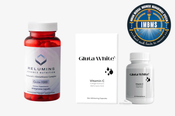 relumins glutathione 1000mg and gluta white vitamin c capsules