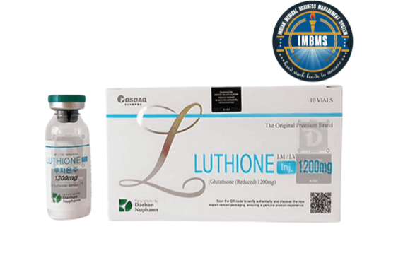 Luthione Glutathione Reduced 1200mg 10 Sessions Injection