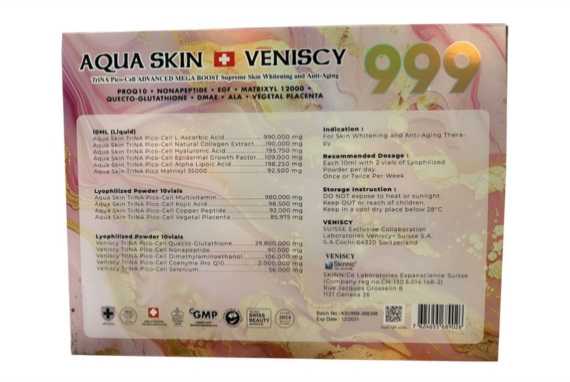 Aqua Skin Veniscy 999 Glutathione Injection