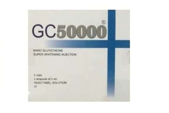 GC 50000 Nano Glutathione super Whitening Injection 5 Sessions