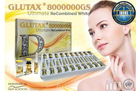 Glutax 8000000GS ultimate recombined white glutathione injection