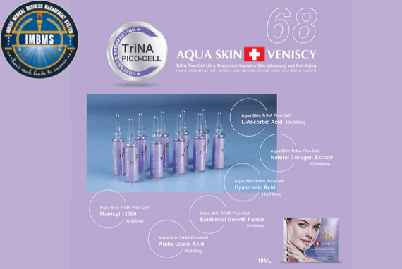 Aqua skin veniscy 68 trina pico cell glutathione injection