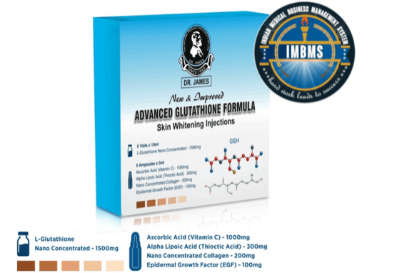 dr james advance glutathione 5 sessions injection