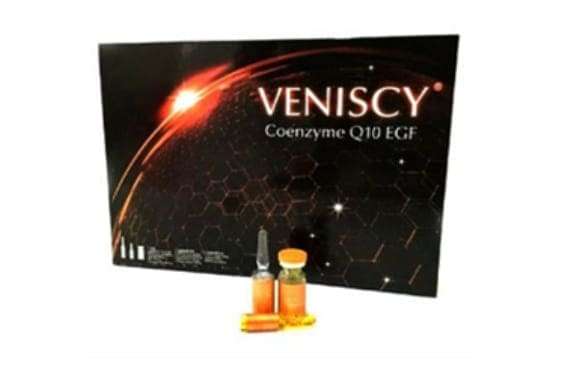 Veniscy Coenzyme Q10 EGF Glutathione Skin Whitening 7 Sessions Injection