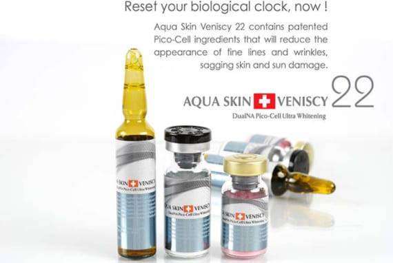Aqua Skin Veniscy 22 DualNA Pico Cell Ultra Whitening Injection 10 Sessions