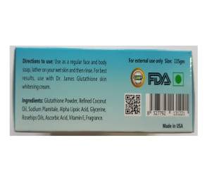 Dr James Advanced Glutathione Skin Whitening Soap