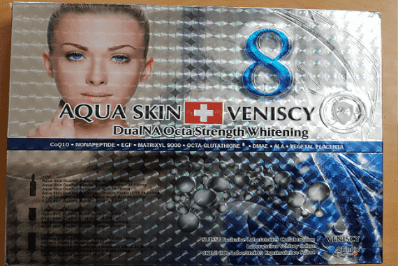 Aqua Veniscy 8 DualNa Octa Strength 10 Sessions Skin Whitening Injection