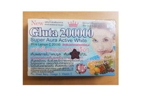 Gluta 200000 Super Aura Active White Skin Whitening Softgel