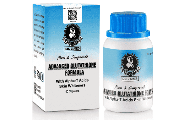 Dr James Advanced Glutathione Skin Whitening Capsules with GMP