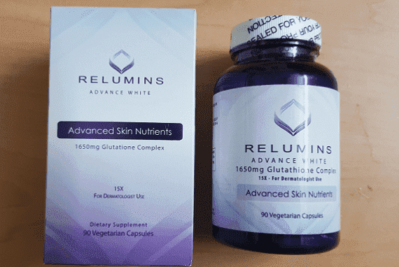 Relumins Advance White 1650mg Glutathione Complex Anti-Aging Supplement 90 Capsules