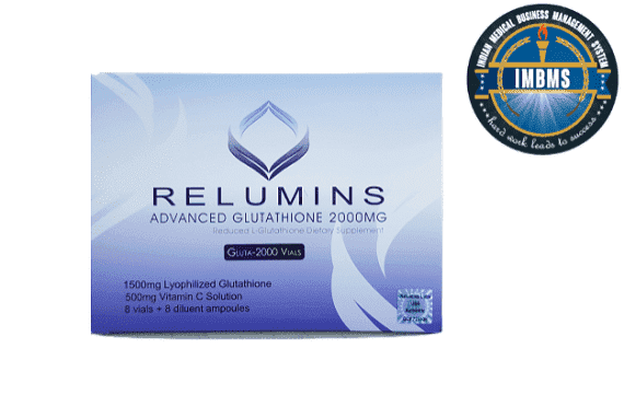 Relumins 2000mg Advance Glutathione 8 Sessions Injection