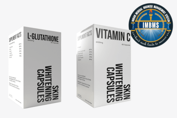 Gluta White Glutathione and Vitamin C with Collagen Skin Whitening Capsules