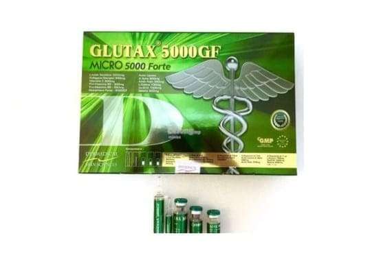 Glutax 5000GF MICRO 5000 Forte Skin Whitening 4 Sessions Injection