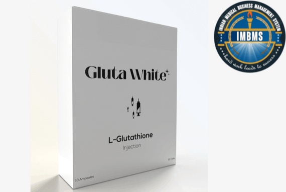 Gluta White Glutathione Skin Whitening and Anti Aging 10 Sessions Injection