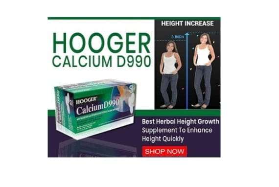 Hooger Calcium D990 Height Increase Capsules