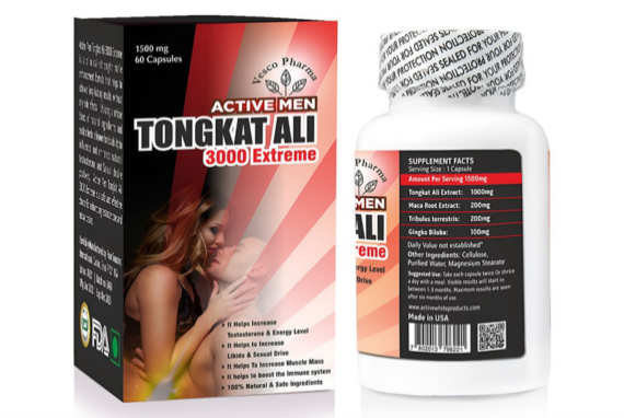 Vesco Pharma Active Men Tongkat Ali 3000 Extreme Capsules