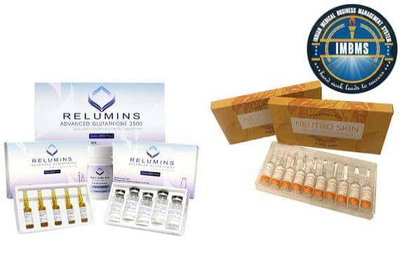 Relumins 3500mg advance glutathione and neutro skin vitamin c collagen injections