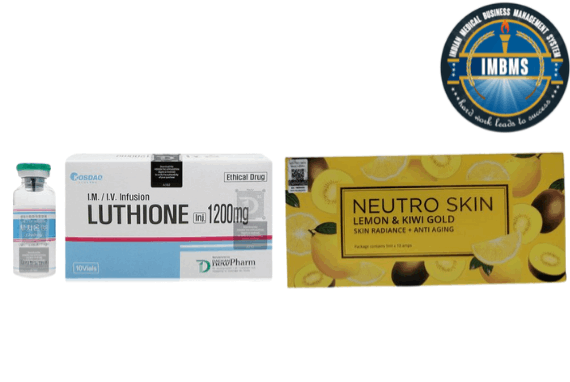 Luthione 1200mg glutathione with neutro skin vitamin c injection