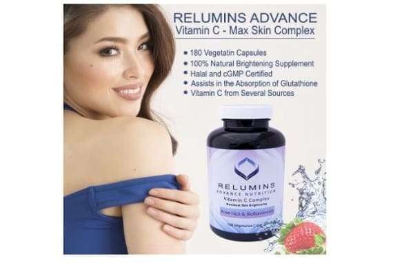 Relumins Vitamin C 1000mg 180 Capsules For Skin Whitening Imbms