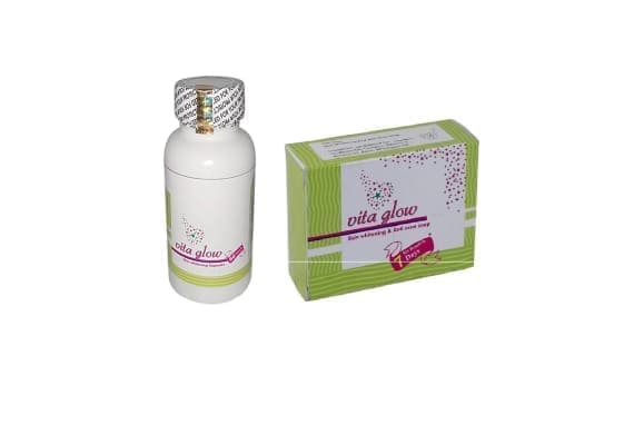 Vita Glow Glutathione Skin Whitening Capsules and Soap