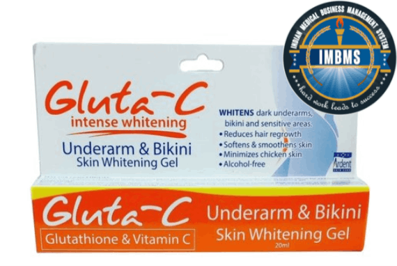 Gluta c intense whitening underarm and bikini skin whitening gel