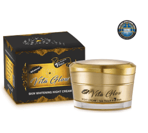 advanced vita glow glutathione skin whitening night cream