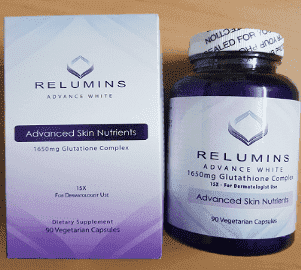 relumins skin whitening white glutathione booster capsules
