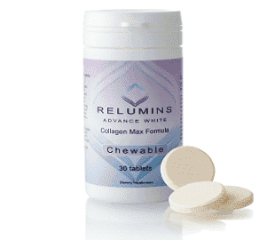 relumins advance white collagen max formula chewable tablets