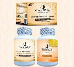 gluta white l glutathione capsule night cream and vitamin c capsules