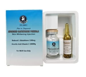 dr james glutathione injection skin whitening injection 