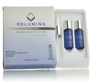 relumins gluta spray 3000mg oral glutathione skin whitening and immune support