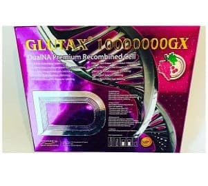 glutax 10000000gx dualna premium recombined cell 10 sessions & 2 soaps (100g each) skin whitening injection