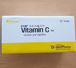 dae vitamin c ascrobic acid 10g 20ml 10 sessions injection