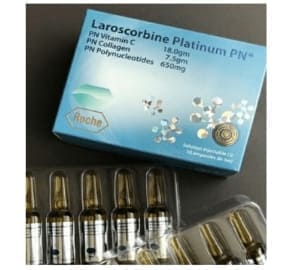 skin whitening injection roche laroscorbine platinum 