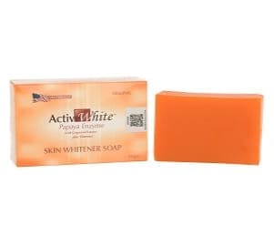 Active White Papaya Enzyme with Grapeseed Extract Skin Whitener Soap