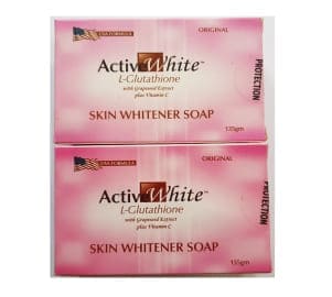 active white l glutathione skin whitener soap