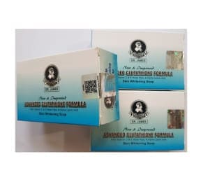 dr james advanced glutathione skin whitening soap