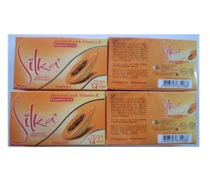 silka papaya skin whitening soap 135gm