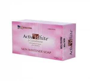 active white l glutathione skin whitener soap